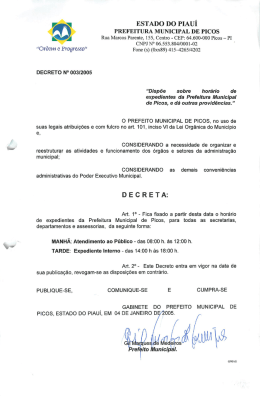 decreto 03 c-2005 - Prefeitura de Picos