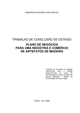 Artefatos de Madeira