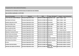 Data da &uacute;ltima atualiza&ccedil;&atilde;o: 11/07/2012 Nome do Empregado