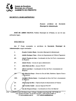GABINETE DO PREFEITO