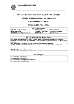 16-09-03 - C&acirc;mara dos Deputados