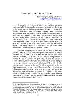 1 SATYRICON E TRADU&Ccedil;&Atilde;O PO&Eacute;TICA Luiz Henrique Queriquelli