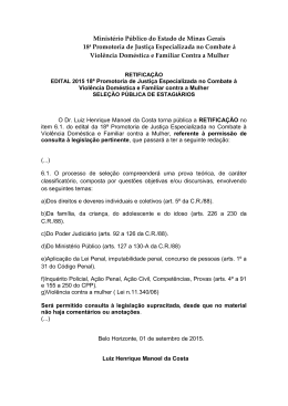 Ofício nº 738/2014/PCVM/TH - Ministério Público de Minas Gerais