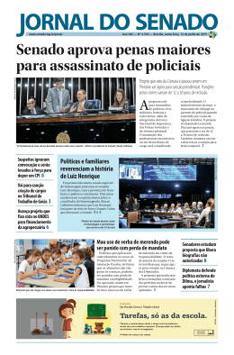 Senado aprova penas maiores para assassinato