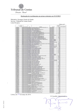 Declaração de recebimentos em atraso