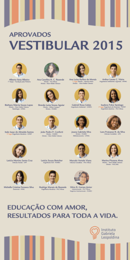 Aprovados 2015 - Instituto Gabriela Leopoldina
