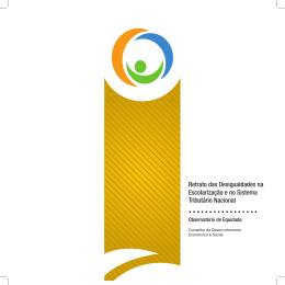 Retrato das Desigualdades na Escolariza&ccedil;&atilde;o e no Sistema