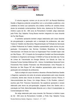 Editorial - FAC São Roque