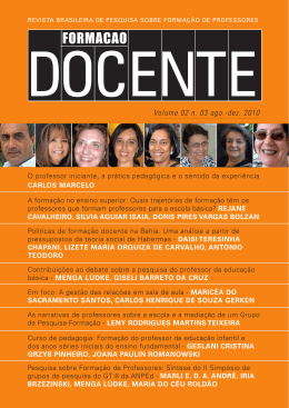 - Forma&ccedil;&atilde;o Docente