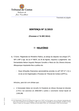 Senten&ccedil;a 3/2015 da 3&ordf; S