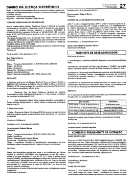 DIÁRIO DA JusTIçA ELETRÔNICO