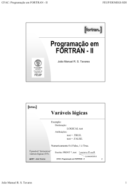 Programação em FORTRAN
