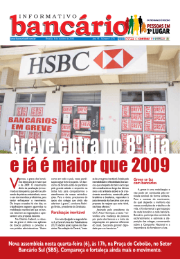 e já é maior que 2009 - Sindicato dos Bancários de Brasília