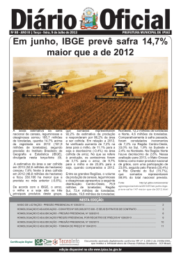 Em junho, IBGE prevê safra 14,7% maior que a de 2012
