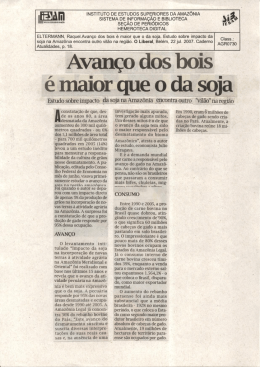 22/07/2007 - Avan&ccedil;o dos bois &eacute; maior que o da soja