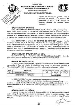 contrato 083-2014 - hg comercio de pecas ltda