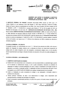 Conv&ecirc;nio 16-2013