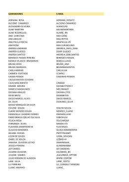 ganhadores e-mail adriana rosa adriana_rosa72