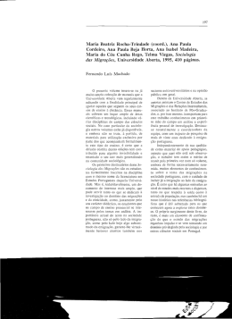 Maria Beatriz Rocha-Trindade (coord.), Ana Paula Cordeiro, Ana