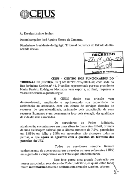 Presidente Maria Beatriz pede "Auxílio Natal" - Cejus