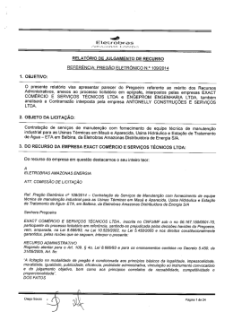 Rel. Julg. Rec PRE 109-14 - Eletrobras Amazonas Energia