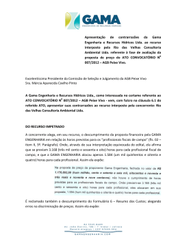 Apresenta&ccedil;&atilde;o de contrarraz&otilde;es da Gama Engenharia e Recursos