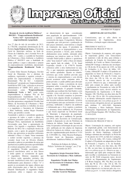 Edi&ccedil;&atilde;o 1560 de 15 de Janeiro de 2014