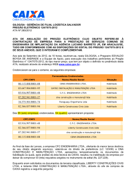 Ata 285 2012 Anula&ccedil;&atilde;o PE 124 7075 2011