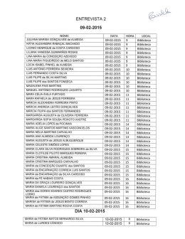 Nota Informativa - Lista de candidatos convocados para entrevista