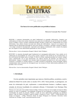 Em busca de textos publicados em peri&oacute;dicos baianos Maria da