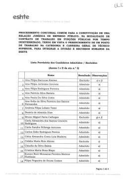 procedimento concursal comum para a constitui&ccedil;&atilde;o de uma