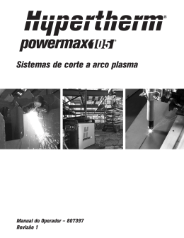 Powermax105 Manual do Operador Revis&atilde;o 2 807397