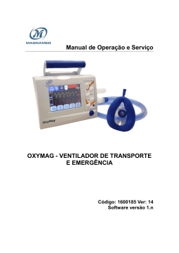 Oxymag - Ventilador de Transporte e Emerg&ecirc;ncia