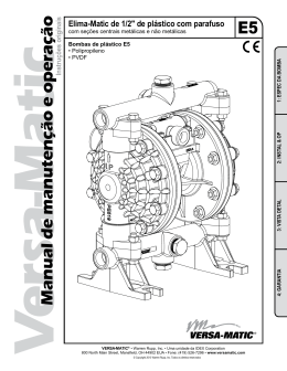 E5 Manual de manuten&ccedil;&atilde;o e opera&ccedil;&atilde;o
