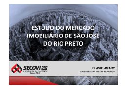 ESTUDO DO MERCADO IMOBILI&Aacute;RIO DE S&Atilde;O JOS&Eacute; DO RIO PRETO