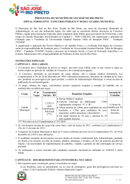 PREFEITURA DO MUNIC&Iacute;PIO DE S&Atilde;O JOS&Eacute; DO RIO PRETO