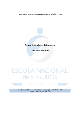 Prezada Maria Cec&iacute;lia, - Escola Nacional de Seguros