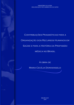 Contribuições Pragmáticas para a Organização dos - BVS SMS-SP