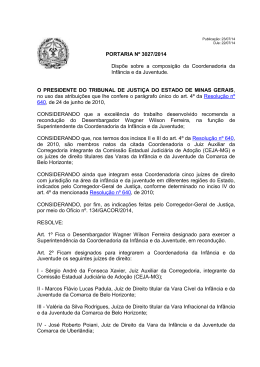 Portaria 3027/2014 - Tribunal de Justiça de Minas Gerais