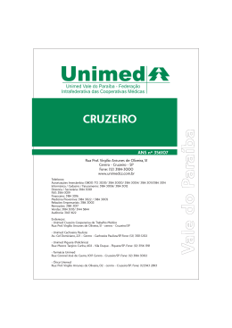 CRUZEIRO - Unimed - Federa&ccedil;&atilde;o Intrafederativa do Vale do Para&iacute;ba
