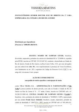 excelent&iacute;ssima senhora doutora ju&iacute;za da 2&ordf; vara empresarial da