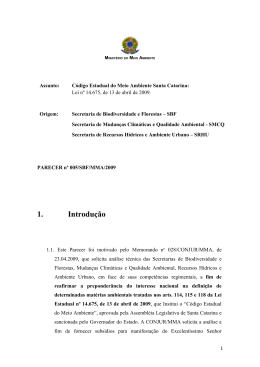 1. Introdu&ccedil;&atilde;o - Minist&eacute;rio do Meio Ambiente