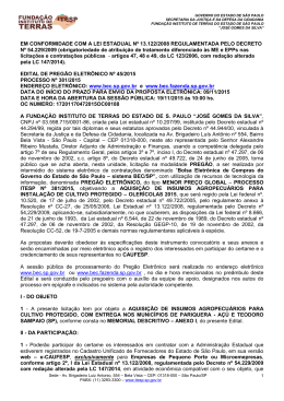 EM CONFORMIDADE COM A LEI ESTADUAL N&ordm; 13.122