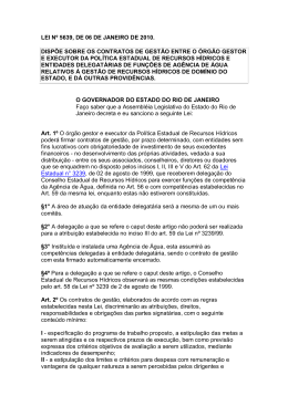 lei n&ordm; 5639, de 06 de janeiro de 2010. disp&otilde;e sobre os contratos de