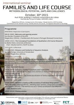 FAMILIES AND LIFE COURSE