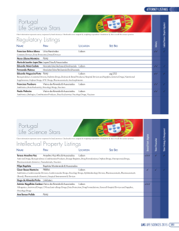 Portugal Life Science Stars - Managing Intellectual Property