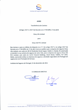 Oney Life Limited para Oney Life PCC Limited