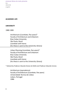 ACADEMIC LIFE UNIVERSITY 1980-1985