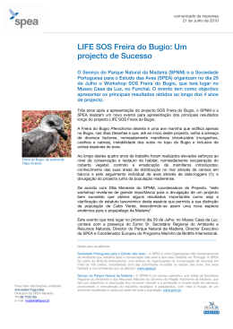 LIFE SOS Freira do Bugio: Um projecto de Sucesso