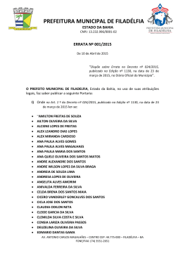 PREFEITURA MUNICIPAL DE FILAD&Eacute;LFIA